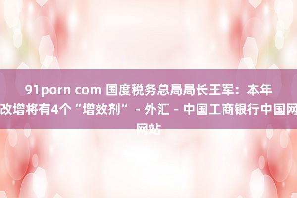 91porn com 国度税务总局局长王军：本年营改增将有4个“增效剂”－外汇－中国工商银行中国网站