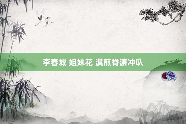 李春城 姐妹花 瀵煎脊濂冲叺