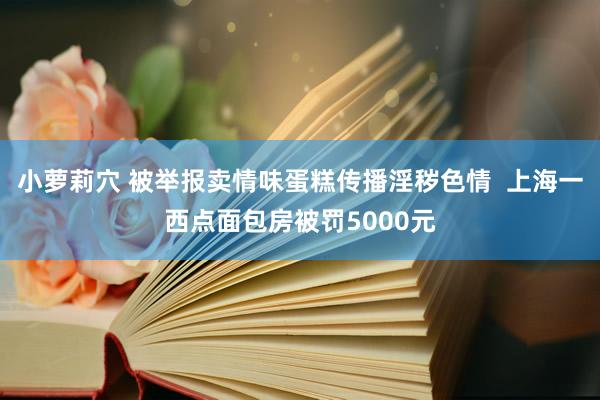小萝莉穴 被举报卖情味蛋糕传播淫秽色情  上海一西点面包房被罚5000元