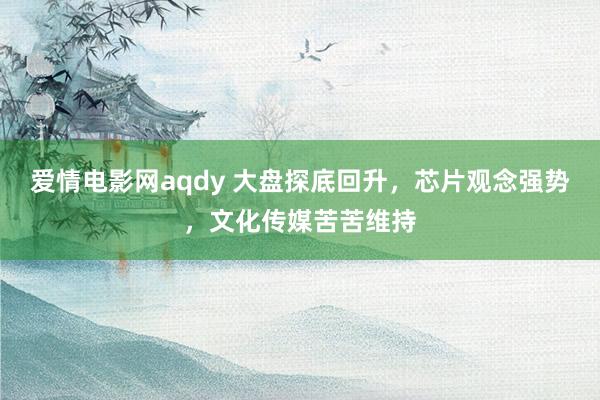 爱情电影网aqdy 大盘探底回升，芯片观念强势，文化传媒苦苦维持