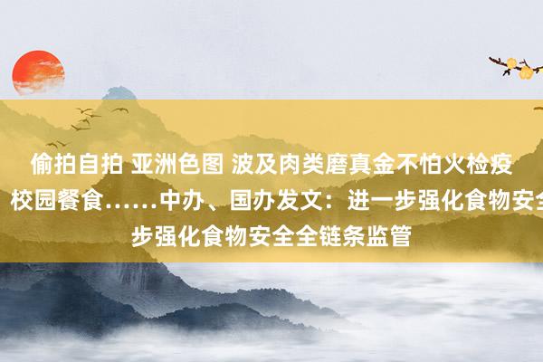 偷拍自拍 亚洲色图 波及肉类磨真金不怕火检疫、汇集订餐、校园餐食……中办、国办发文：进一步强化食物安全全链条监管