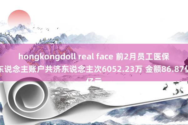 hongkongdoll real face 前2月员工医保个东说念主账户共济东说念主次6052.23万 金额86.87亿元